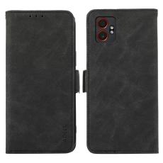 ABEEL - ABEEL Samsung Galaxy XCover7 Pro Fodral PU L&auml;der Svart