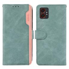 ABEEL - ABEEL Samsung Galaxy XCover7 Pro Fodral Splicing Läder Baby Blue