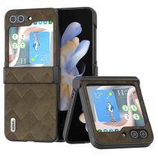 ABEEL - ABEEL Samsung Galaxy Z Flip5 Fodral Grid Textur Grön