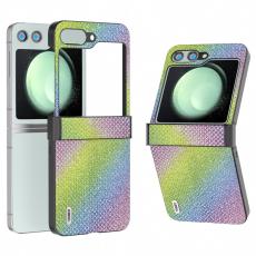 ABEEL - ABEEL Samsung Galaxy Z Flip5 Fodral Rhinestone PU L&auml;der Multi-color