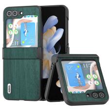 ABEEL - ABEEL Samsung Galaxy Z Flip5 Fodral Tr&auml;textur Gr&ouml;n
