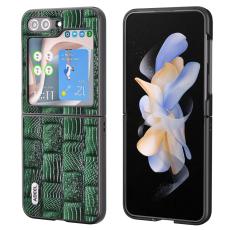 ABEEL - ABEEL Samsung Galaxy Z Flip5 Skal Mahjong Textur Gr&ouml;n