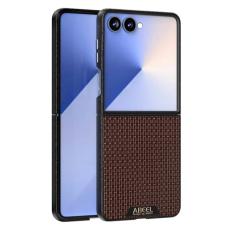 ABEEL - ABEEL Samsung Galaxy Z Flip7 5G Skal MagSafe Texturerad Kaffe