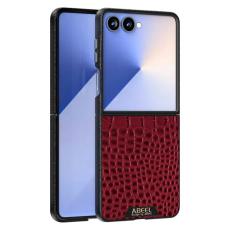 ABEEL - ABEEL Samsung Galaxy Z Flip7 Fodral MagSafe R&ouml;d Crocodile