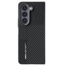 ABEEL - ABEEL Samsung Galaxy Z Fold5 Fodral PC + Aluminium + PU Läder - Textur 1
