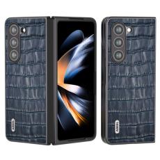 ABEEL - ABEEL Samsung Galaxy Z Fold6 5G Skal Krokodilskinn Bl&aring;