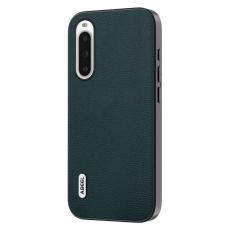 ABEEL - ABEEL Sony Xperia 10 V Skal i Äkta Läder - Midnattsgrön