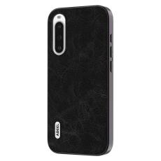 ABEEL - ABEEL Sony Xperia 10 V Skal Litchi Textur PU Läder Drömmande Svart