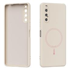 ABEEL - ABEEL Sony Xperia 10 V Skal MagSafe Liquid Silicone Beige
