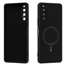 ABEEL - ABEEL Sony Xperia 10 V Skal MagSafe Svart Liquid Silicone