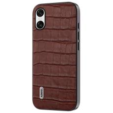 ABEEL - ABEEL Sony Xperia 10 VI Fodral Äkta Läder + TPU - Brun