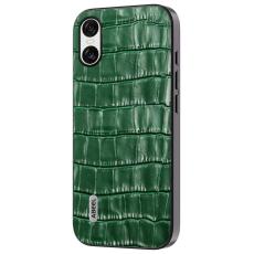 ABEEL - ABEEL Sony Xperia 10 VI Fodral Äkta Läder + TPU - Grön