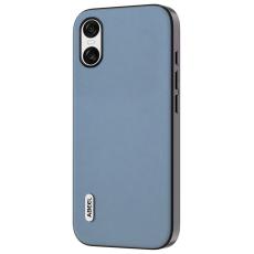 ABEEL - ABEEL Sony Xperia 10 VI Fodral Texturerad Läder Blå