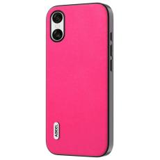 ABEEL - ABEEL Sony Xperia 10 VI Fodral Texturerad Läder Rosa