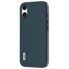 ABEEL - ABEEL Sony Xperia 10 VI Skal Läder Litchi Textur Grön