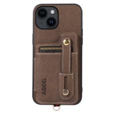 ABEEL - ABEEL Style 01 iPhone 15 Plus Skal Litchi Textur Khaki