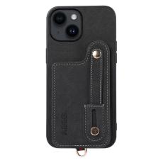 ABEEL - ABEEL Style 03 iPhone 14 Fodral PU Läder Svart