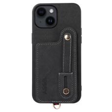 ABEEL - ABEEL Style 03 iPhone 15 Plus Skal PU Läder Svart