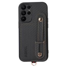 ABEEL - ABEEL Style 03 Kickstand Fodral för Samsung Galaxy S23 Ultra - Svart