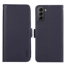 ABEEL - ABEEL Wallet Stand Case för Samsung Galaxy S21+ 5G - Blå