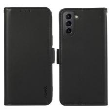 ABEEL - ABEEL Wallet Stand Case för Samsung Galaxy S21+ 5G - Svart