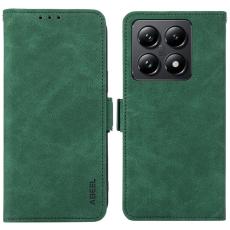 ABEEL - ABEEL Xiaomi 14T Pro Skal PU Läder Folio Ställ Grön