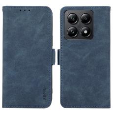 ABEEL - ABEEL Xiaomi 14T Skal PU Läder Folio Ställ Blå