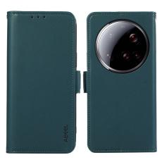 ABEEL - ABEEL Xiaomi 15 Ultra Skal Läder Fodral med RFID Skydd - Grön