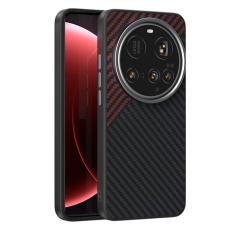 ABEEL - ABEEL Xiaomi 15 Ultra Skal MagSafe Kolfiber Svart/Röd