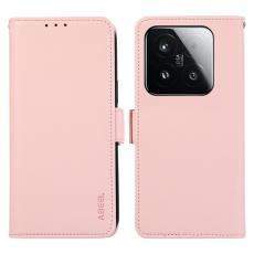ABEEL - ABEEL Xiaomi 15T Skal Läder Fodral med RFID Skydd - Rosa