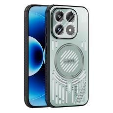 ABEEL - ABEEL Xiaomi 17 Magnetisk Kylskal MagSafe TPU + PC Aluminium - Ljusgrön