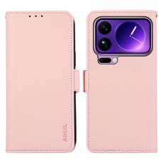 ABEEL - ABEEL Xiaomi 17 Pro Max Skal Läder med RFID Skydd - Rosa