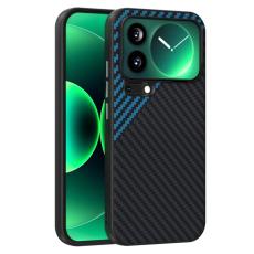 ABEEL - ABEEL Xiaomi 17 Pro Max Skal MagSafe Kolfiber Svart / Blå