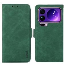 ABEEL - ABEEL Xiaomi 17 Pro Skal PU Läder Folio Ställ Green