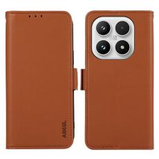 ABEEL - ABEEL Xiaomi 17 Skal Läder Fodral med RFID Skydd - Brun