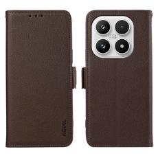 ABEEL - ABEEL Xiaomi 17 Skal Litchi Textur Läder RFID Skydd - Brun