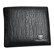 BULLCAPTAIN - BULLCAPTAIN QB0009 Läderplånbok Herr Bifold Svart