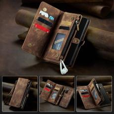 Caseme - CASEME 008 Series Multi-function Wallet Skal för Samsung Galaxy S20 FE - Brun