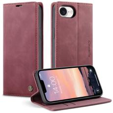 Caseme - CASEME 013 iPhone 16e Wallet Case PU Läder Fodral Röd