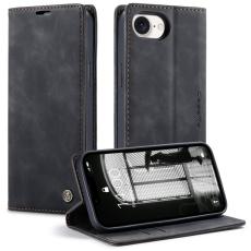Caseme - CASEME 013 iPhone 16e Wallet Case PU Läder Fodral - Svart