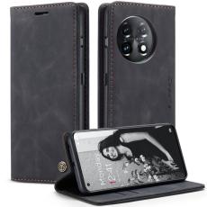 Caseme - CASEME 013 OnePlus 11 5G Skal Magnetisk Flip PU L&auml;der Svart