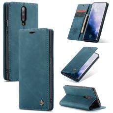 Caseme - CASEME 013 OnePlus 7 Pro Skal Auto-absorberande PU Läder Blå