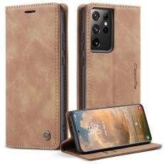 Caseme - CASEME 013 Series Fodral i Läder för Samsung Galaxy S21 Ultra - Brun