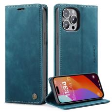 Caseme - CASEME 013 Series iPhone 15 Pro Max Läderplånbok Fodral Blå