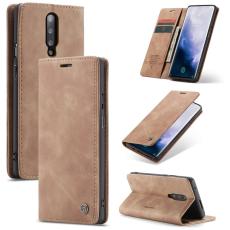 Caseme - CASEME 013 Series OnePlus 7 Pro Fodral PU Läder Brun