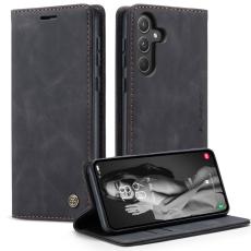 Caseme - CASEME 013 Series Samsung Galaxy A55 5G Skal PU Läder Svart