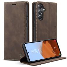 Caseme - CASEME 013 Series Samsung Galaxy S23 FE Skal PU Läder - Kaffe