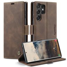 Caseme - CASEME 013 Series Samsung Galaxy S25 Ultra Skal Läder Kaffe