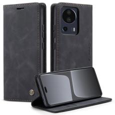 Caseme - CASEME 013 Series Xiaomi 13 Lite Wallet Case Ställ Läder Svart