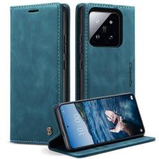 Caseme - CASEME 013 Series Xiaomi 14 Pro Skal L&auml;der Kortfodral Bl&aring;